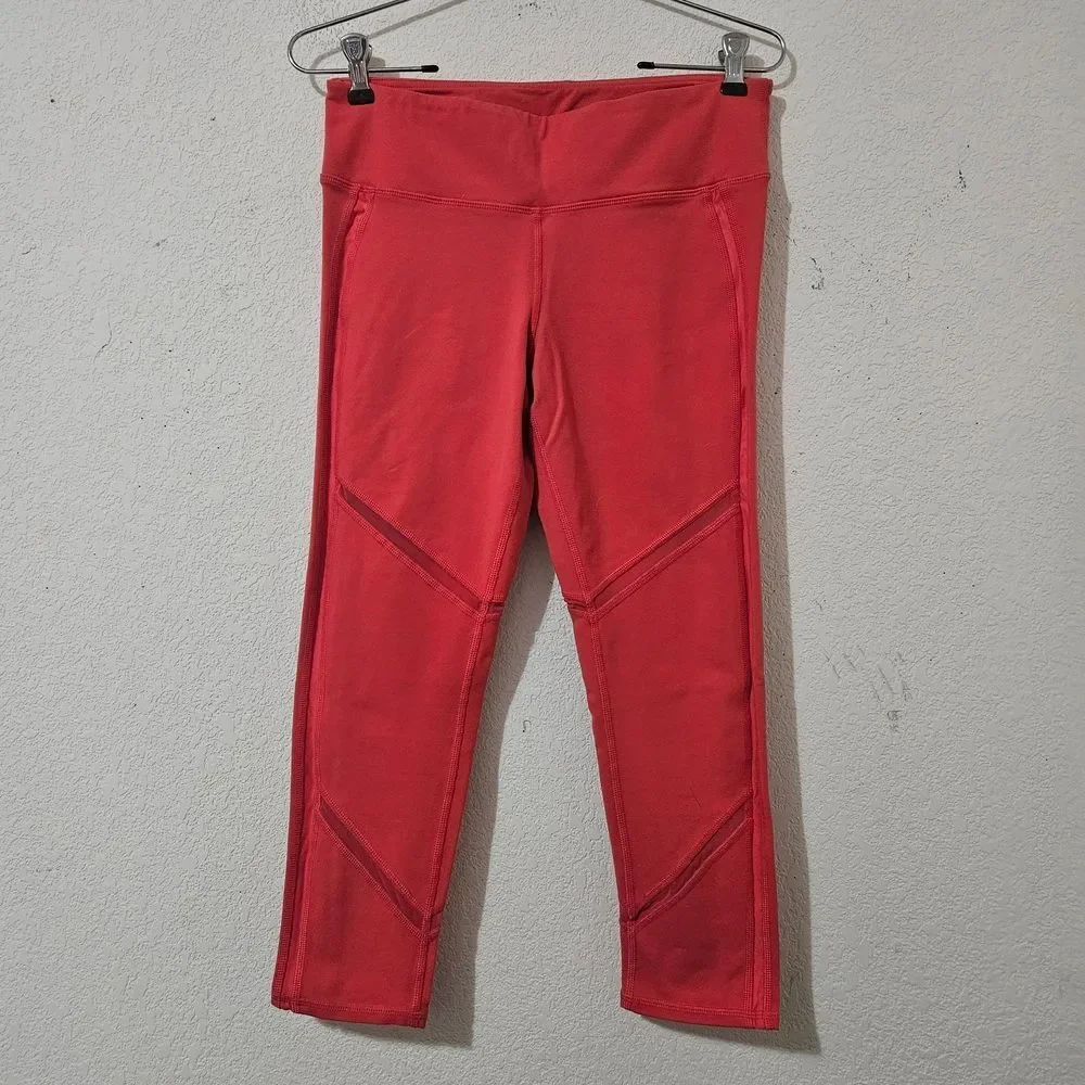 Alo Yoga Mesh Inset Cropped Leggings